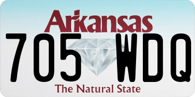 AR license plate 705WDQ