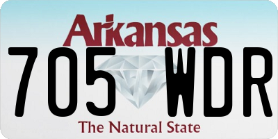 AR license plate 705WDR