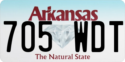 AR license plate 705WDT