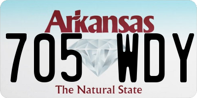 AR license plate 705WDY