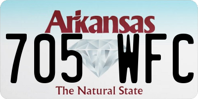 AR license plate 705WFC