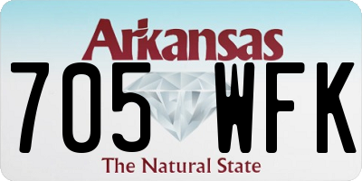 AR license plate 705WFK