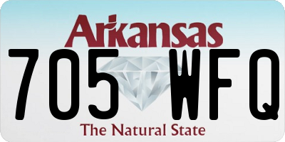 AR license plate 705WFQ