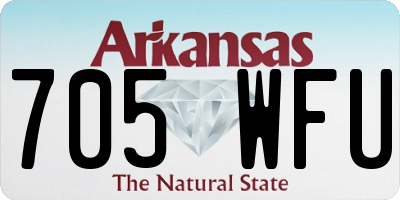 AR license plate 705WFU