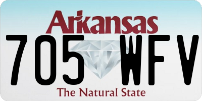 AR license plate 705WFV