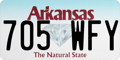 AR license plate 705WFY