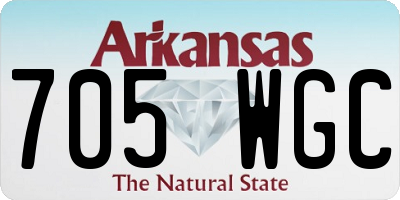 AR license plate 705WGC