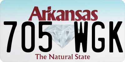 AR license plate 705WGK
