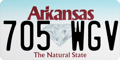 AR license plate 705WGV