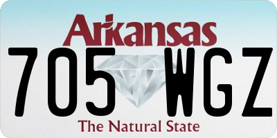 AR license plate 705WGZ