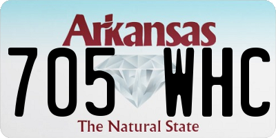 AR license plate 705WHC
