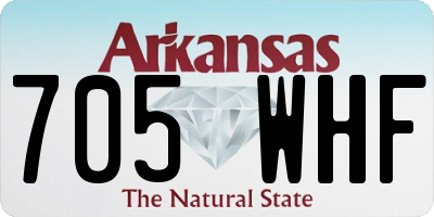 AR license plate 705WHF