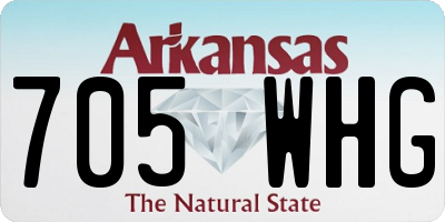 AR license plate 705WHG