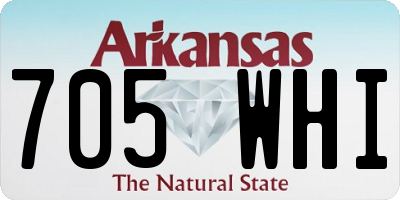 AR license plate 705WHI