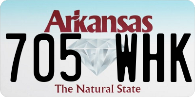 AR license plate 705WHK