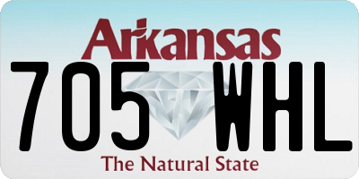 AR license plate 705WHL