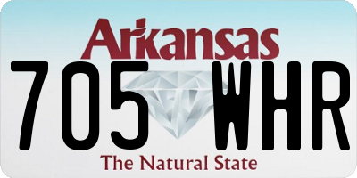 AR license plate 705WHR