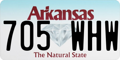 AR license plate 705WHW