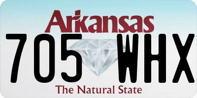 AR license plate 705WHX