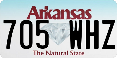 AR license plate 705WHZ