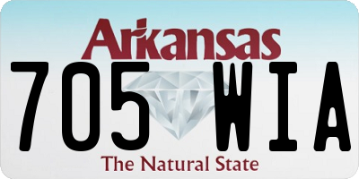 AR license plate 705WIA