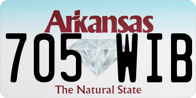 AR license plate 705WIB