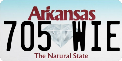 AR license plate 705WIE