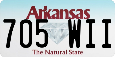 AR license plate 705WII