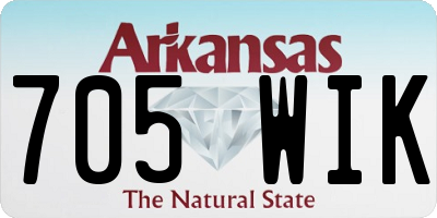 AR license plate 705WIK
