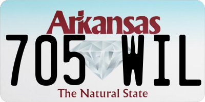 AR license plate 705WIL