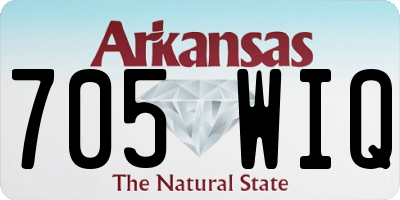 AR license plate 705WIQ