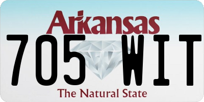 AR license plate 705WIT