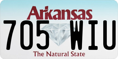 AR license plate 705WIU