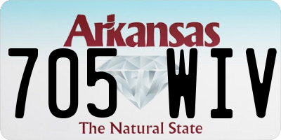 AR license plate 705WIV