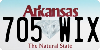 AR license plate 705WIX