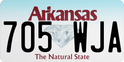 AR license plate 705WJA