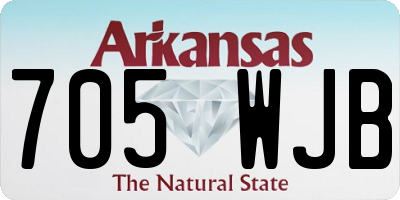 AR license plate 705WJB