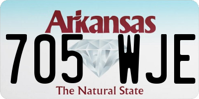 AR license plate 705WJE