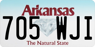AR license plate 705WJI