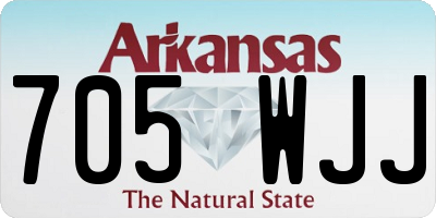 AR license plate 705WJJ