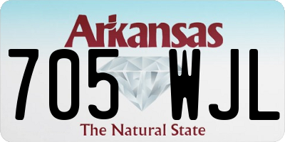 AR license plate 705WJL