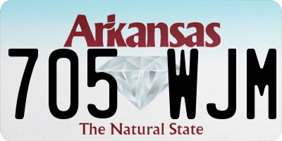 AR license plate 705WJM