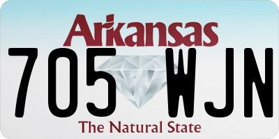 AR license plate 705WJN