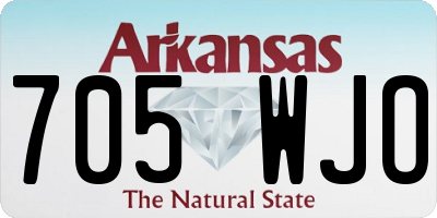 AR license plate 705WJO