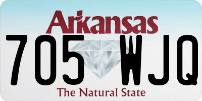 AR license plate 705WJQ