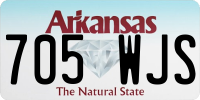 AR license plate 705WJS