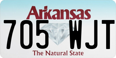 AR license plate 705WJT