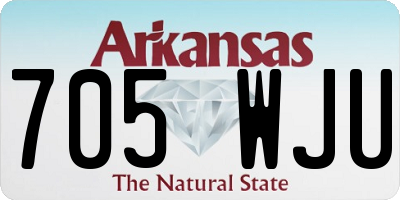 AR license plate 705WJU