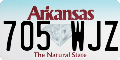 AR license plate 705WJZ