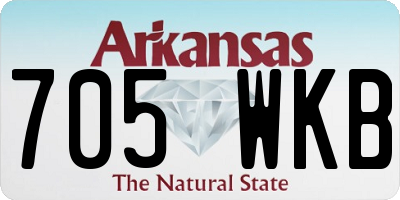AR license plate 705WKB